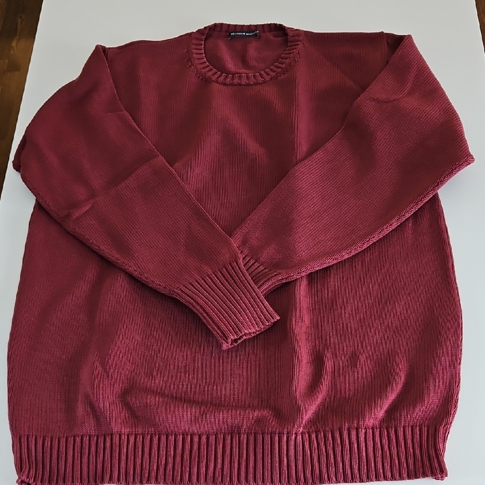 Brandy Melville Deep Red Crewneck Sweater
